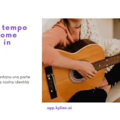 Ragazza suona la chitarra, un esempio di come parlare dei propri hobbies in inglese.