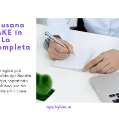 Guida completa su come usare DO e MAKE in inglese, spiegando la differenza tra questi verbi comuni.